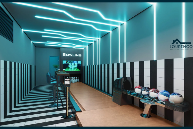 Ilustração Artistica do boliche