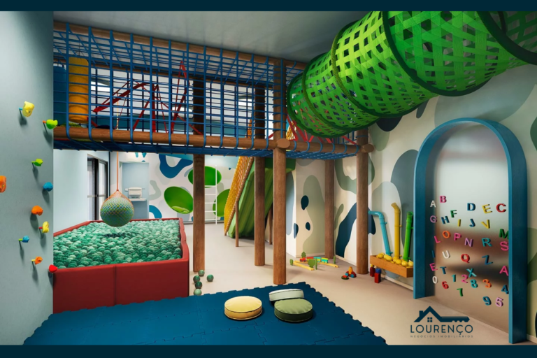 Ilustração Artistica do parque de diversões interno