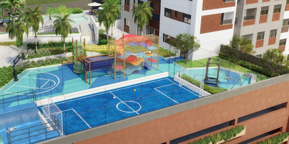 Ilustração Artistica do complexo esportivo