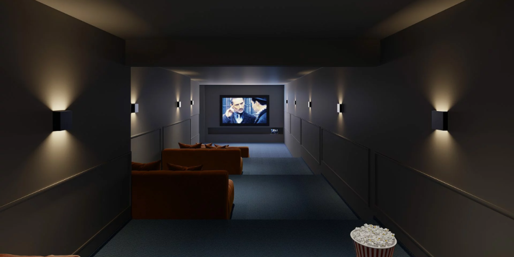 Ilustração Artistica do home cinema