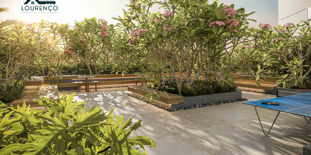 Praça de apoio ao coworking
