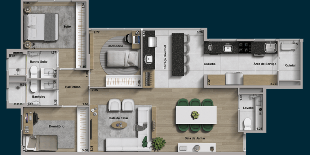 planta 98,12m²